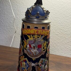 Warner Bros. Looney Tunes Collectible Stein - Blue and Silver